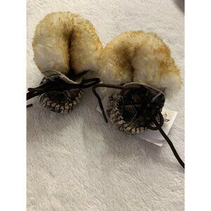 WEBERS BABY 0-6 Months CAMO W/ WOOL MOCCASINS SLIPPERS LEATHER Real Tree AP NEW